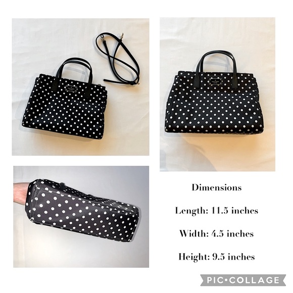 Kate Spade Black & White Nylon Blake Ave Purse - Picture 14 of 14